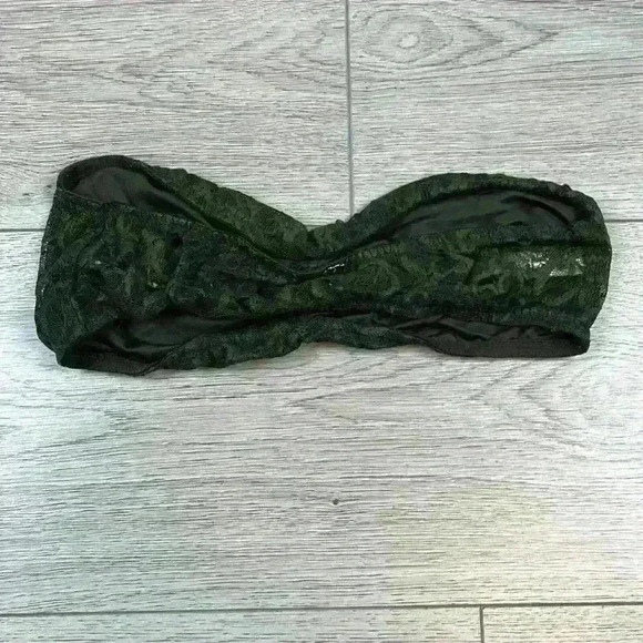 Victoria’s Secret PINK Green Strapless Bandeau Size M - Picture 6 of 8